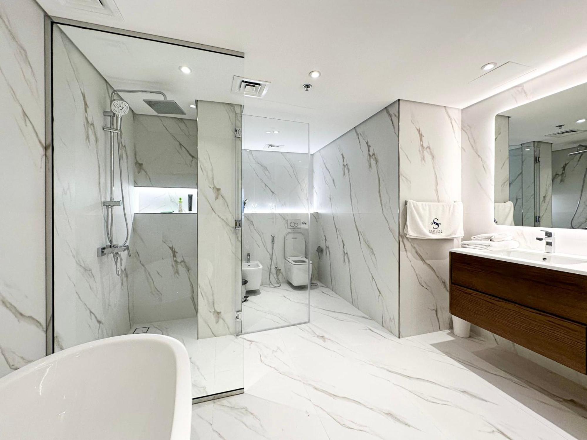 Relaxing 1 Bedroom Apartment At 5 Star Resort ดูไบ ภายนอก รูปภาพ